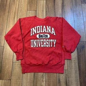 Vintage Champion Indiana Hoosiers‎ Reverse Weave Crewneck Sweatshirt Men's Large